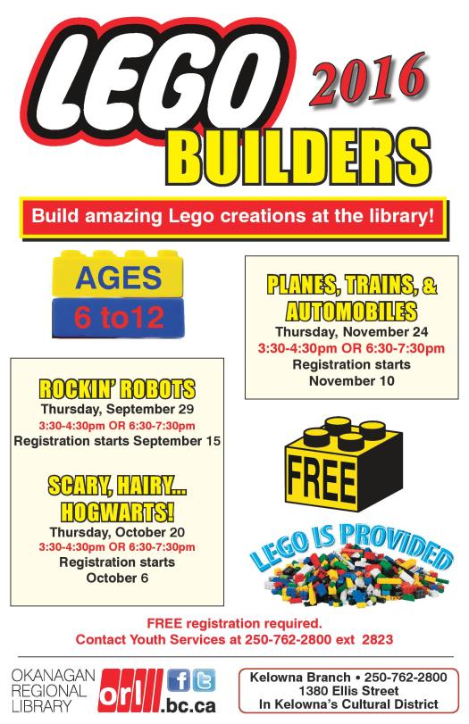 Lego Buliders poster FALL 2016